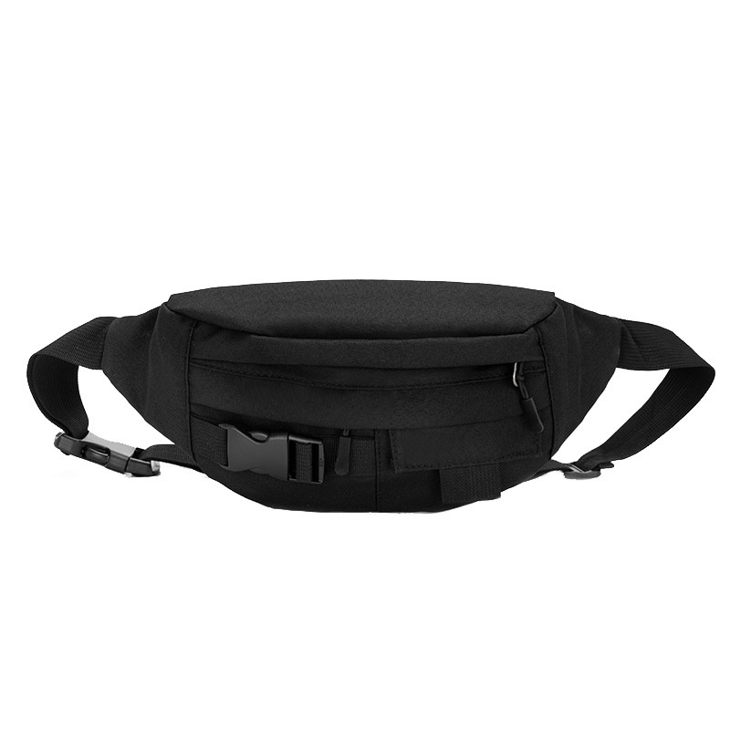 Men's Black Tactical Fanny Pack Chest Bag Sling Bag