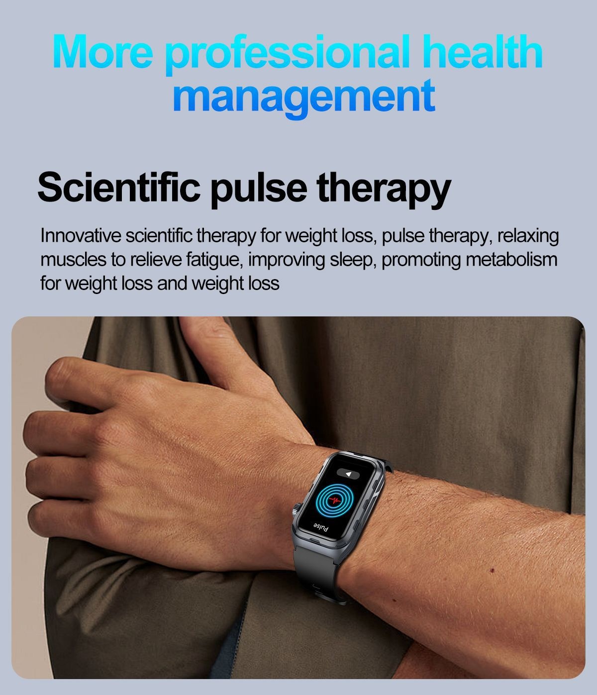 TK79 ECG Smart Watch with Rectangular AMOLED Display & Health Tracker