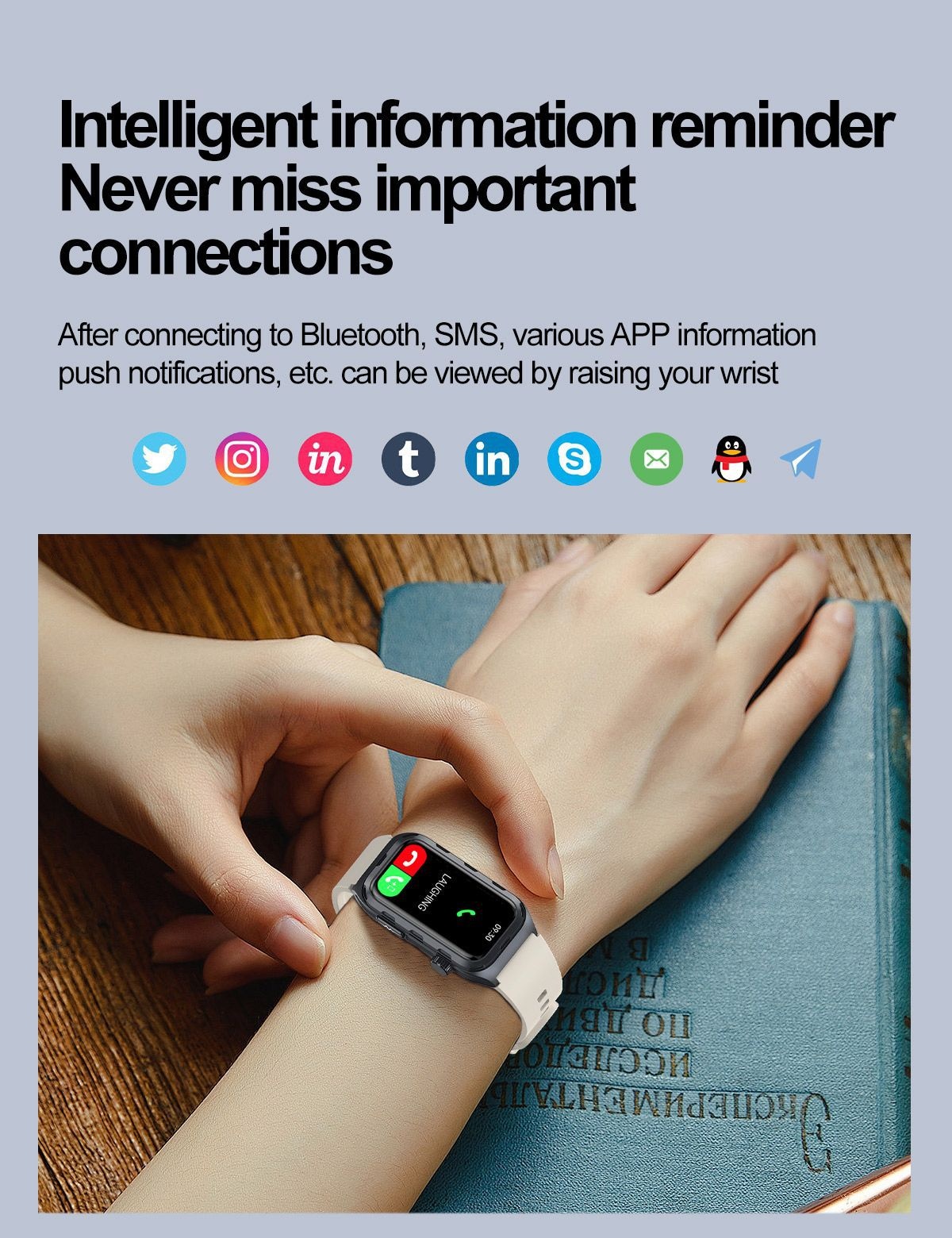 TK79 ECG Smart Watch with Rectangular AMOLED Display & Health Tracker