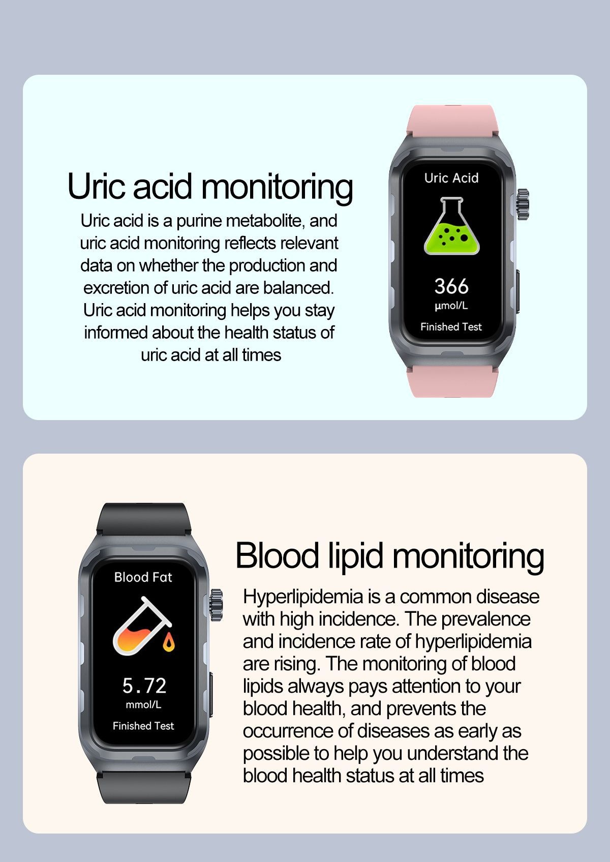 TK79 ECG Smart Watch with Rectangular AMOLED Display & Health Tracker