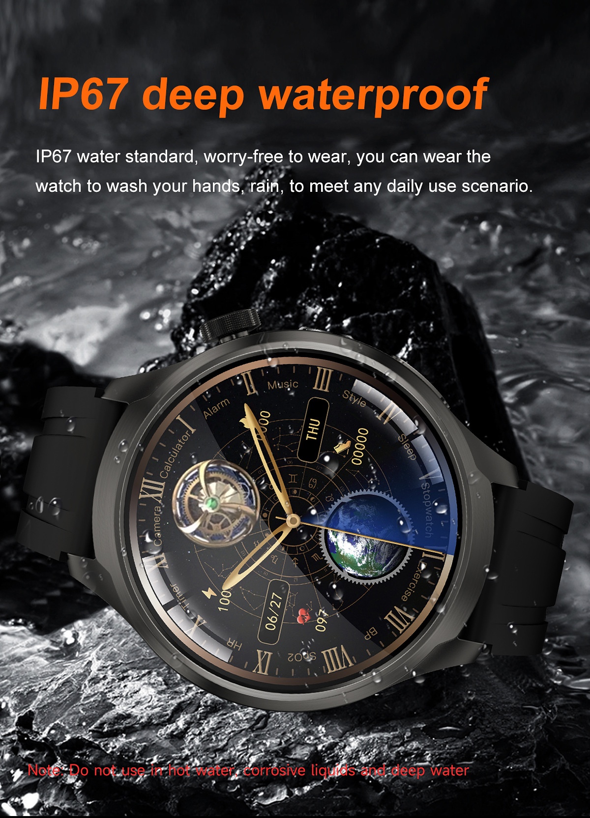 1.85" Round HD Smart Watch with Bluetooth Calling & AI Voice Assistant