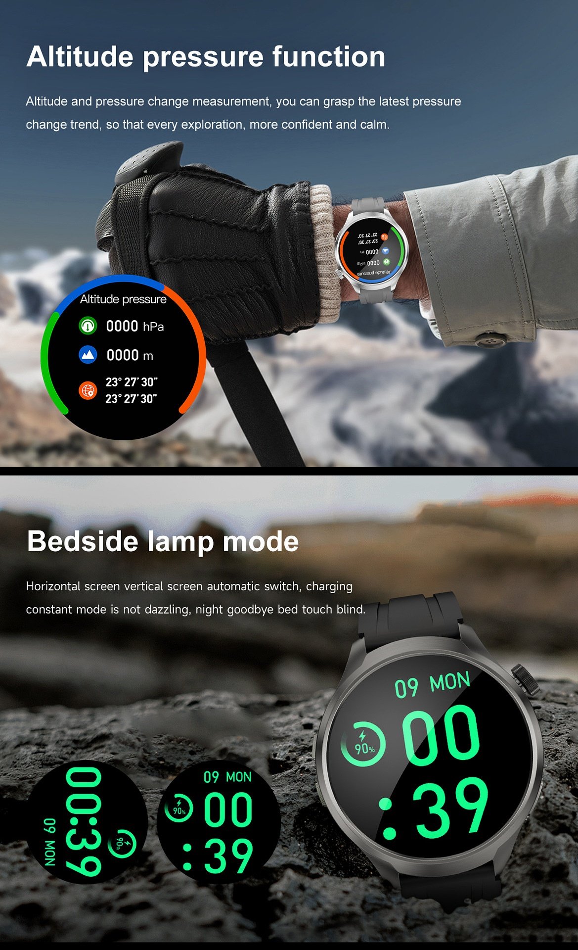 1.85" Round HD Smart Watch with Bluetooth Calling & AI Voice Assistant