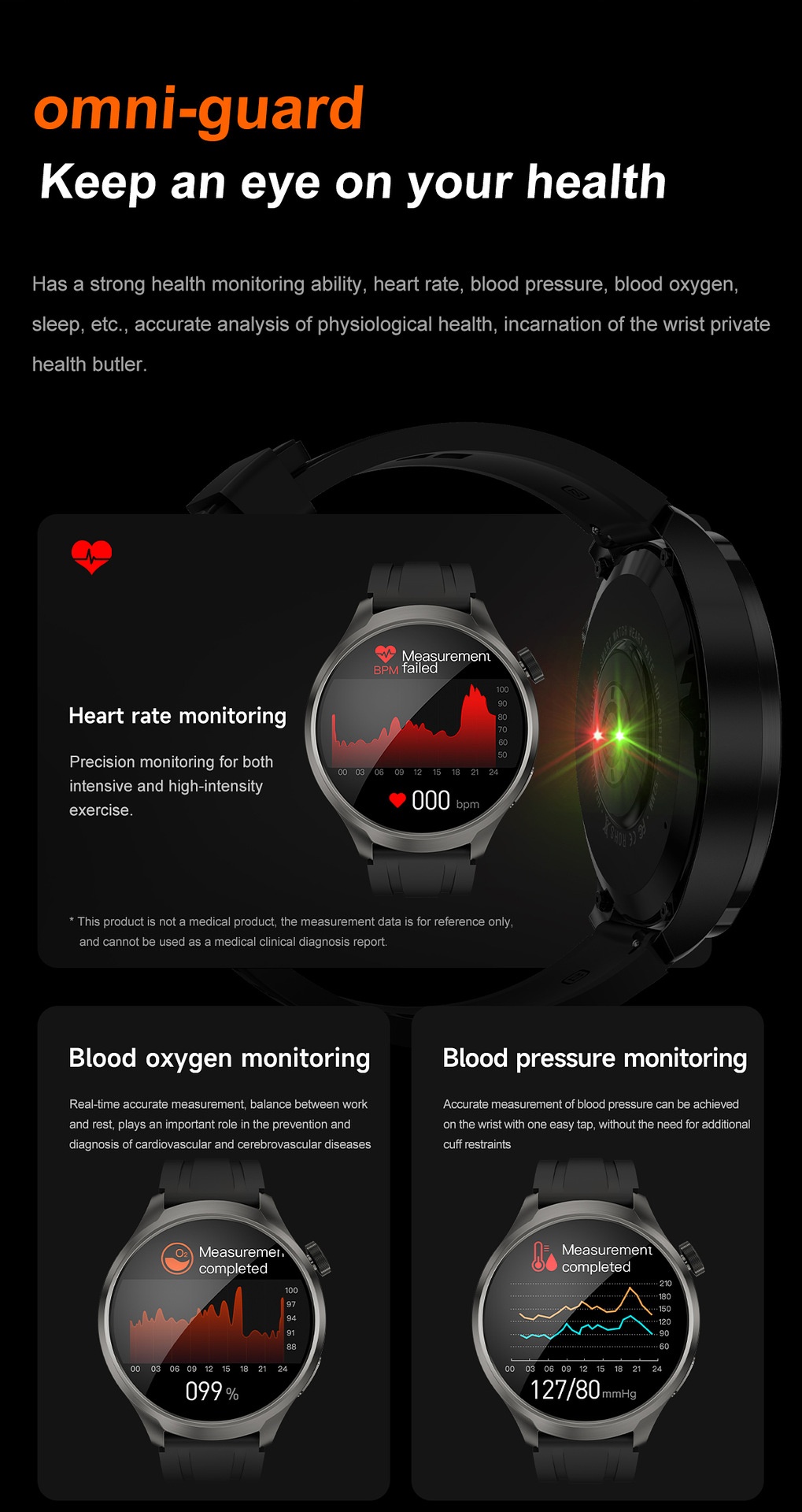 1.85" Round HD Smart Watch with Bluetooth Calling & AI Voice Assistant