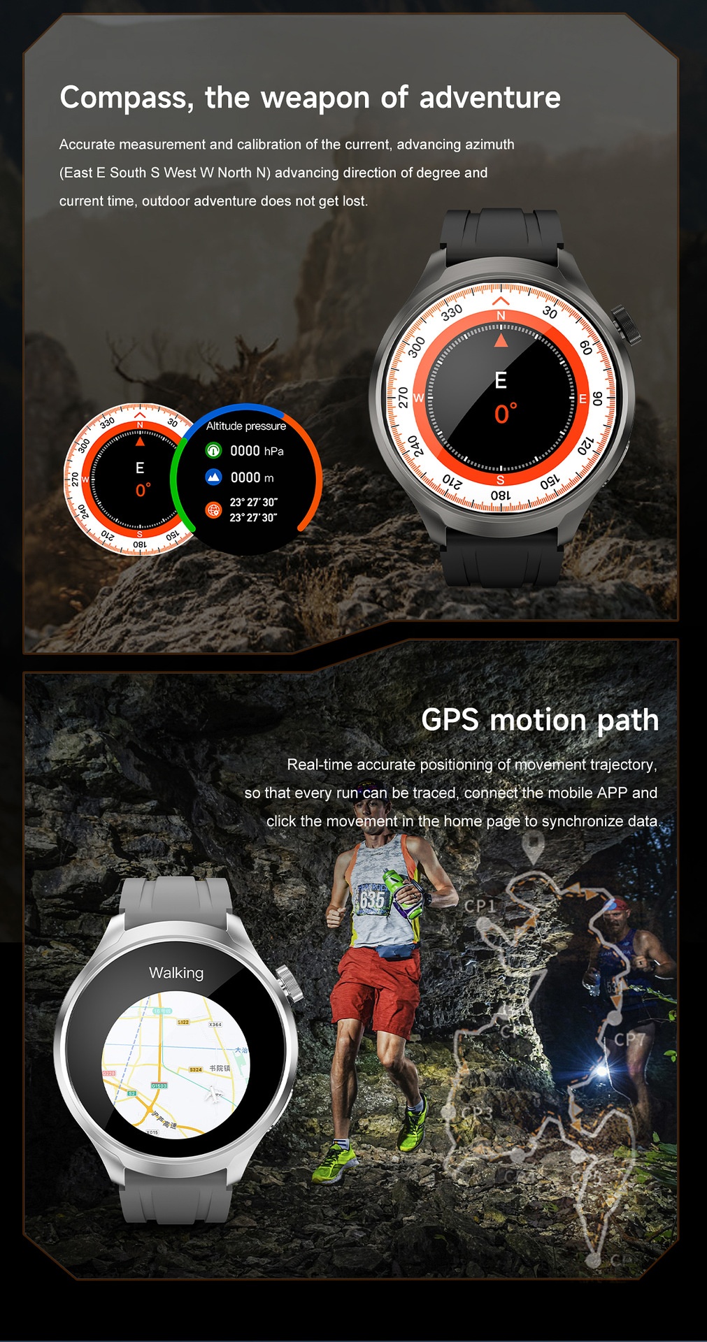 1.85" Round HD Smart Watch with Bluetooth Calling & AI Voice Assistant