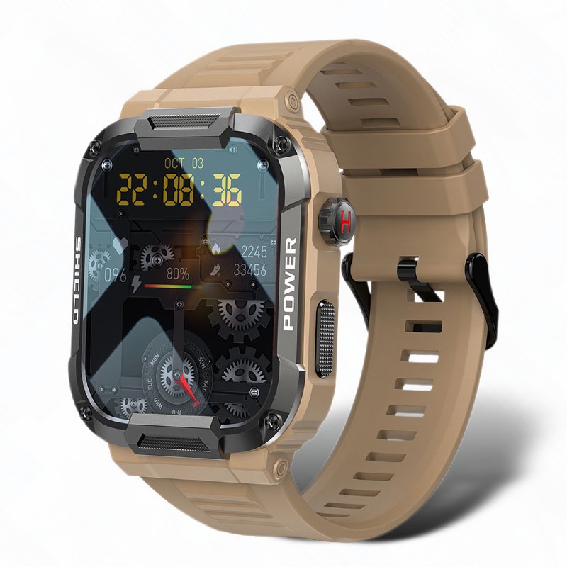 MK66 Rugged Smart Watch with 1.85" HD Screen & Bluetooth Calling