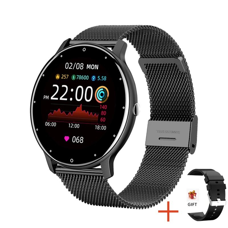 ZL02D Smart Watch with Round Display, Sleep & Health Fitness Tracker