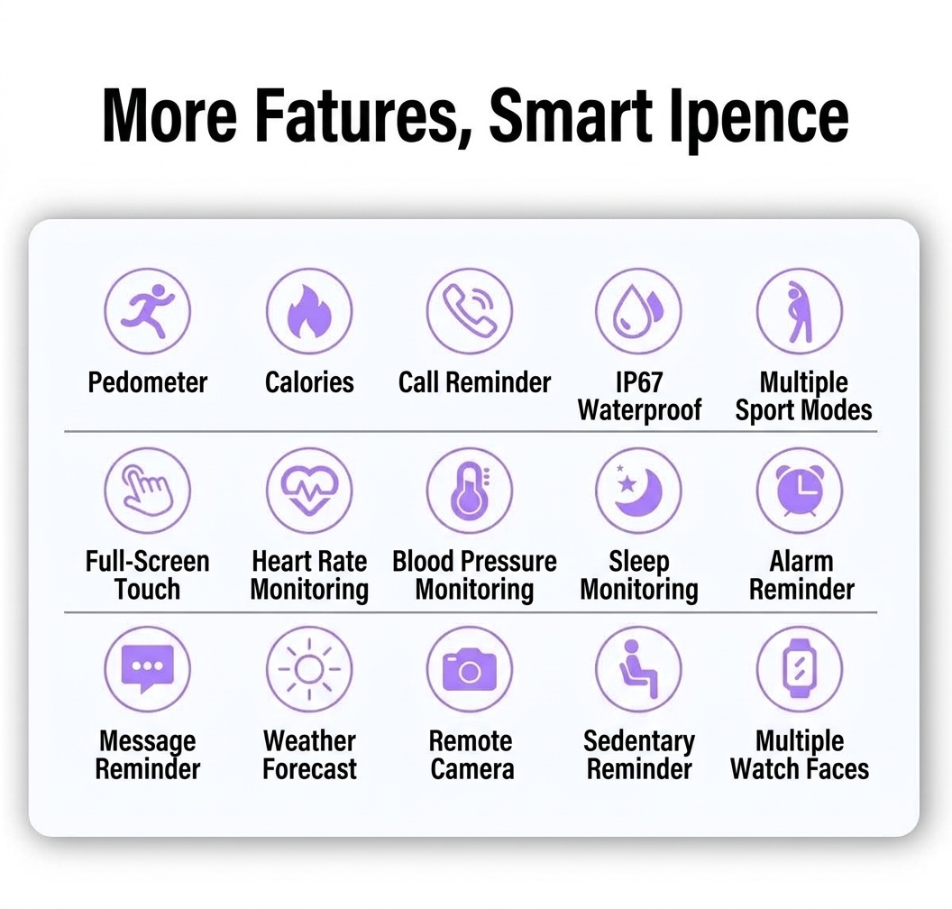 ZL02D Smart Watch with Round Display, Sleep & Health Fitness Tracker
