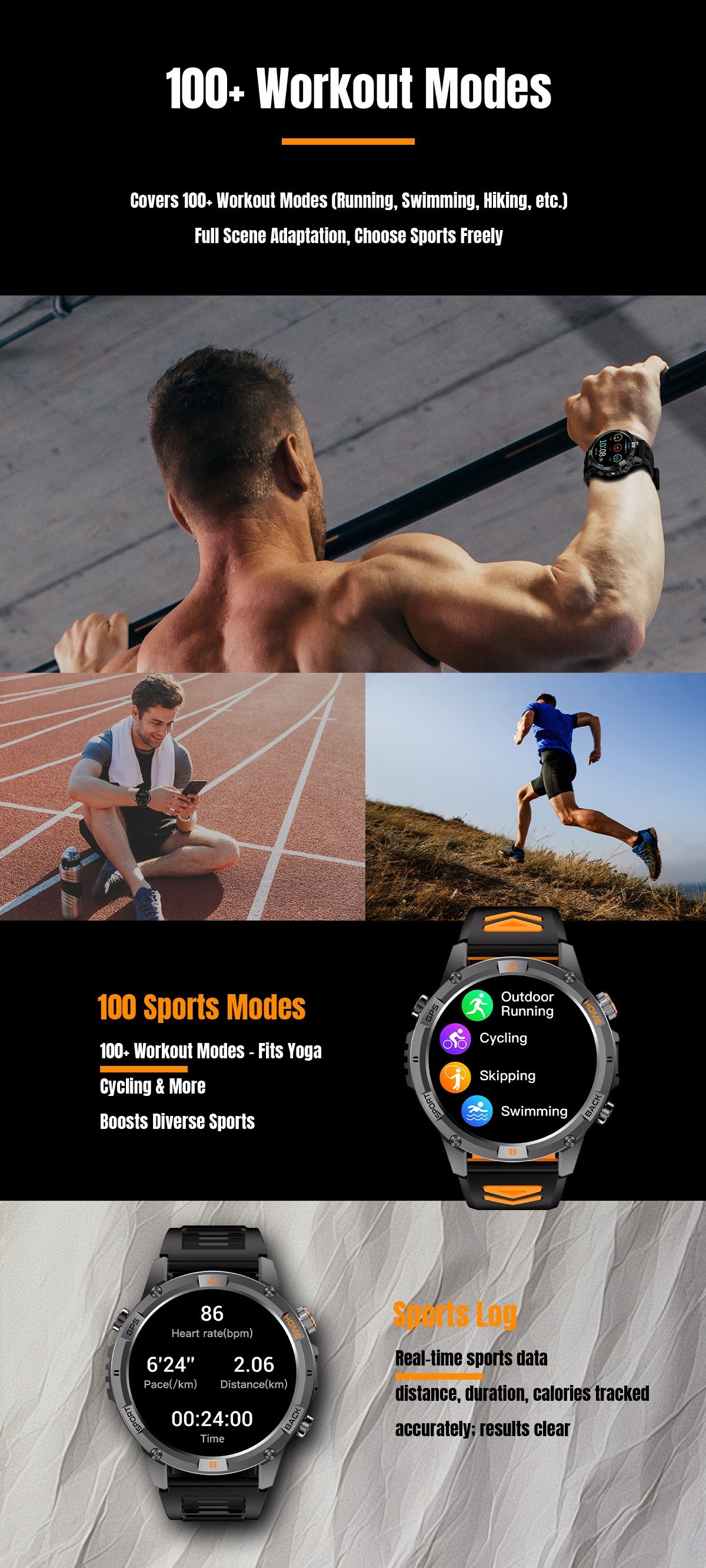 T-REX 3 PRO GPS-Smartwatch mit 1,46"-AMOLED-Display und Bluetooth-Anruffunktion