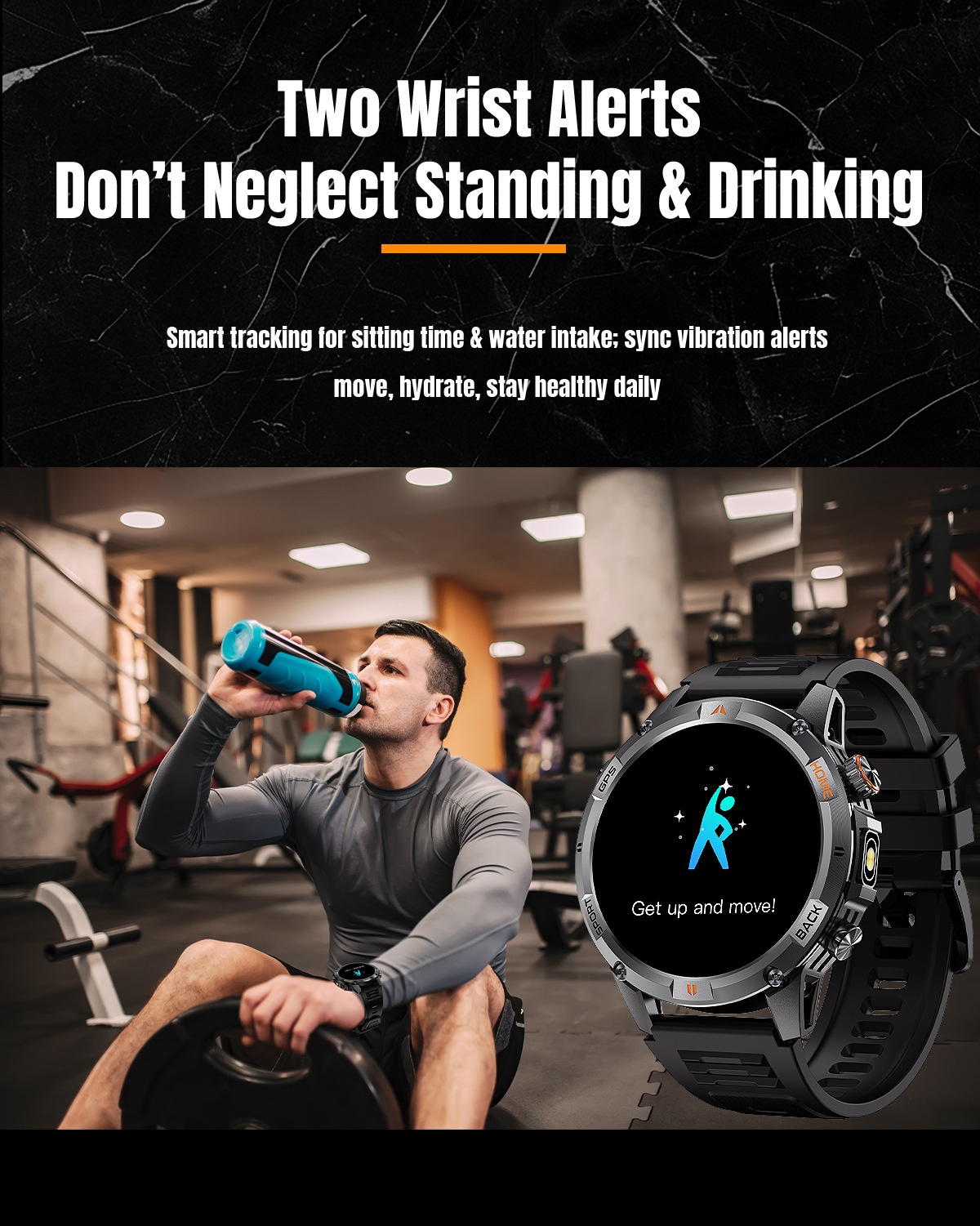 T-REX 3 PRO GPS-Smartwatch mit 1,46"-AMOLED-Display und Bluetooth-Anruffunktion
