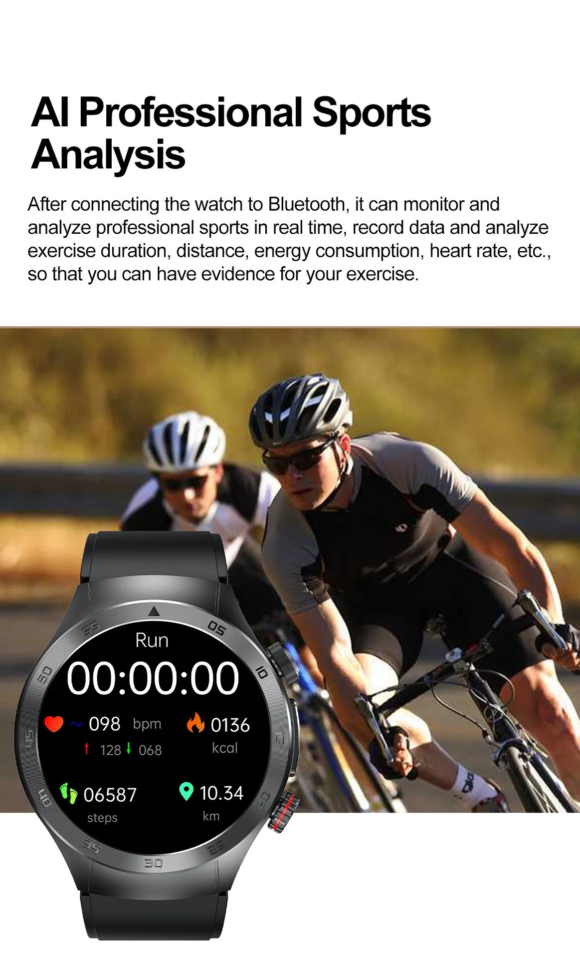 E800 Smart Watch with AMOLED Screen, ECG, Laser Therapy & Bluetooth Calling