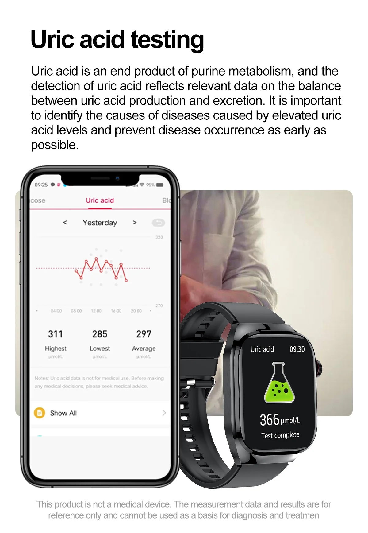 TK16 Smart Watch with Square AMOLED Display, ECG & Bluetooth Calling