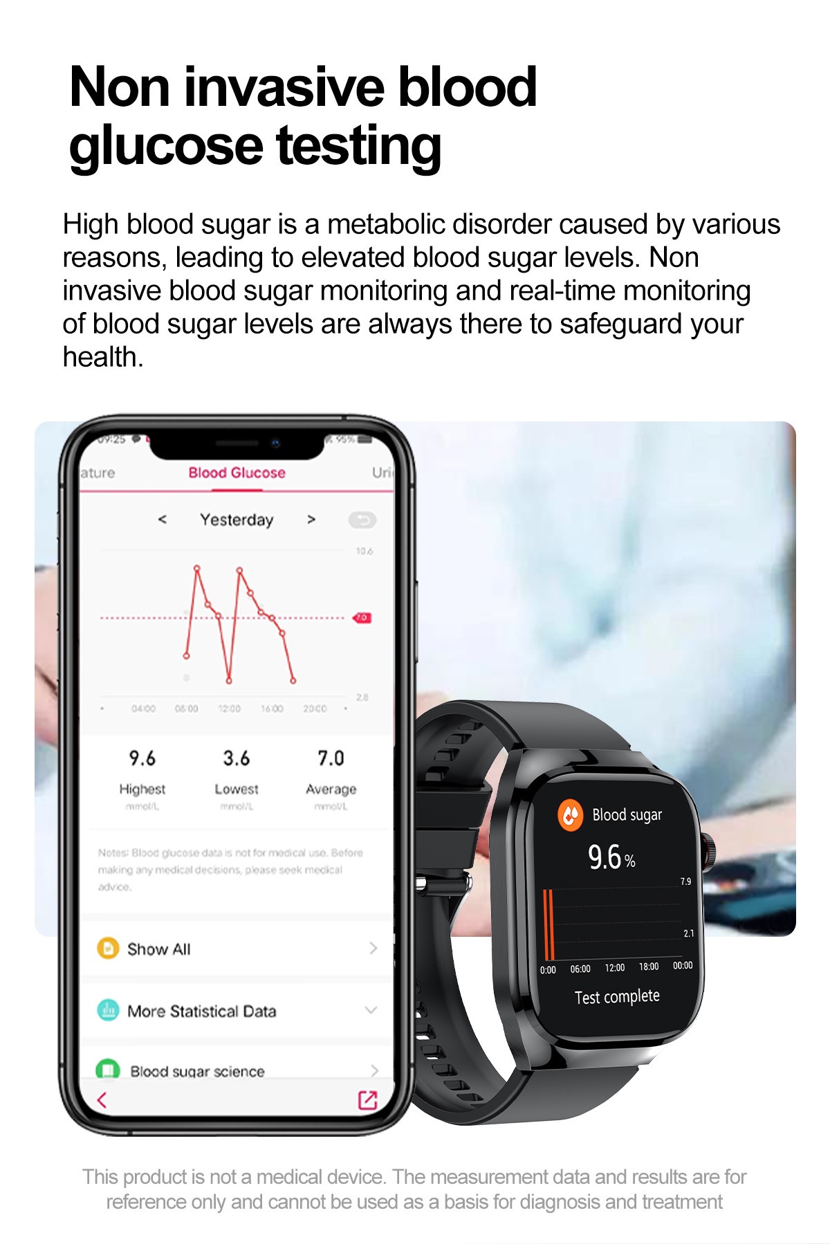 TK16 Smart Watch with Square AMOLED Display, ECG & Bluetooth Calling