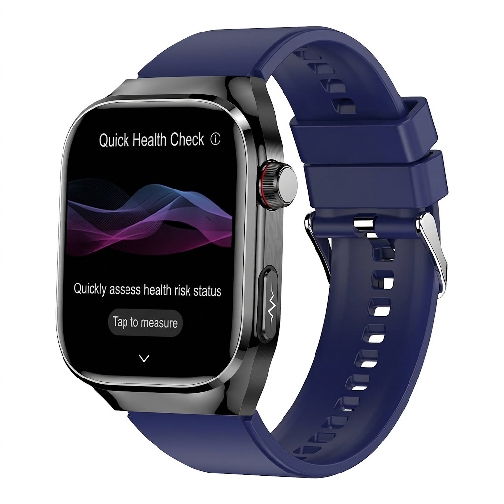 TK16 Smart Watch with Square AMOLED Display, ECG & Bluetooth Calling