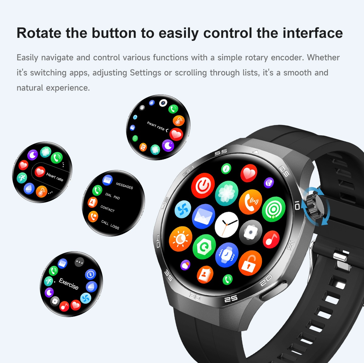 GT5 Pro Smart Watch with 1.53" Round HD Display & Bluetooth Calling