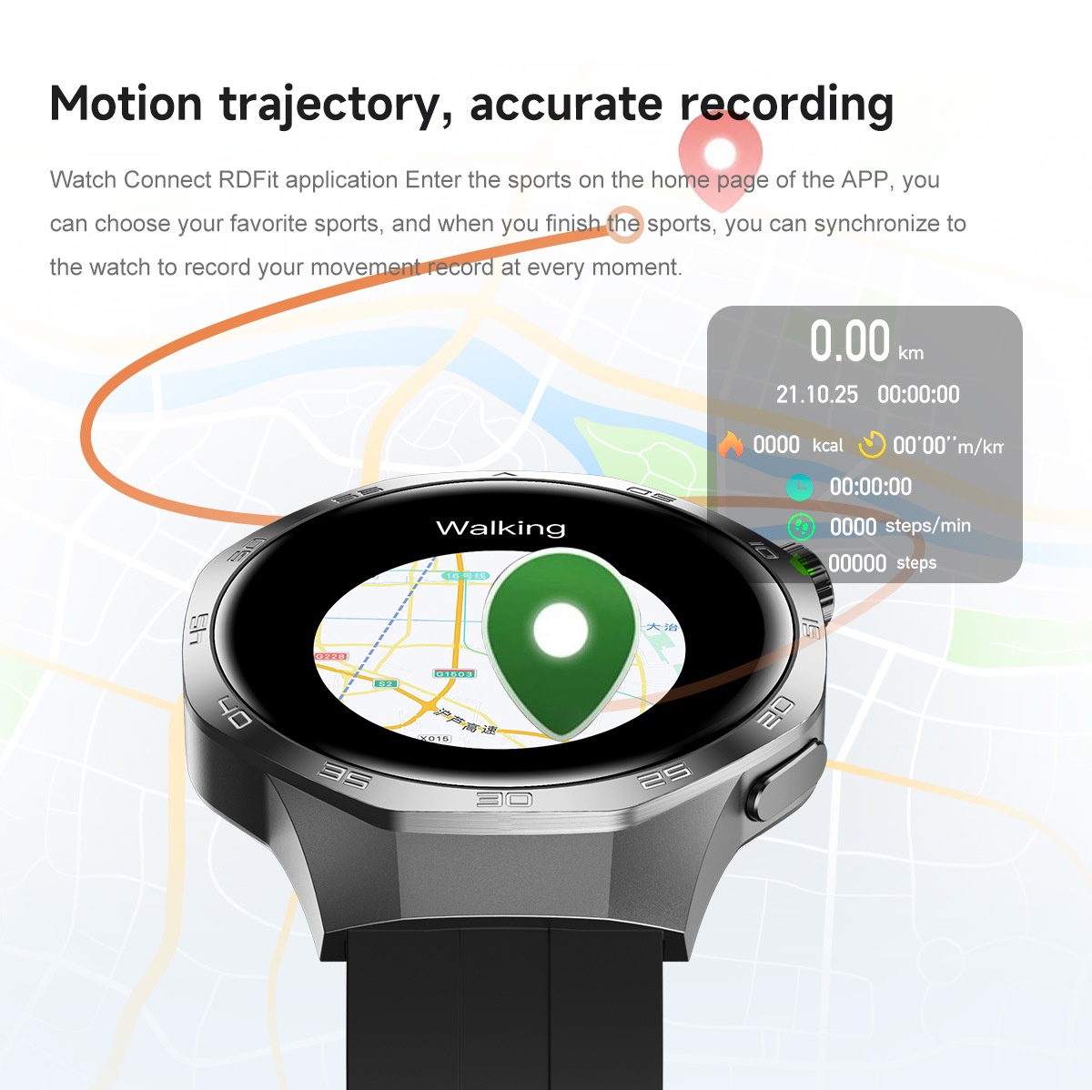 GT5 Pro Smart Watch with 1.53" Round HD Display & Bluetooth Calling