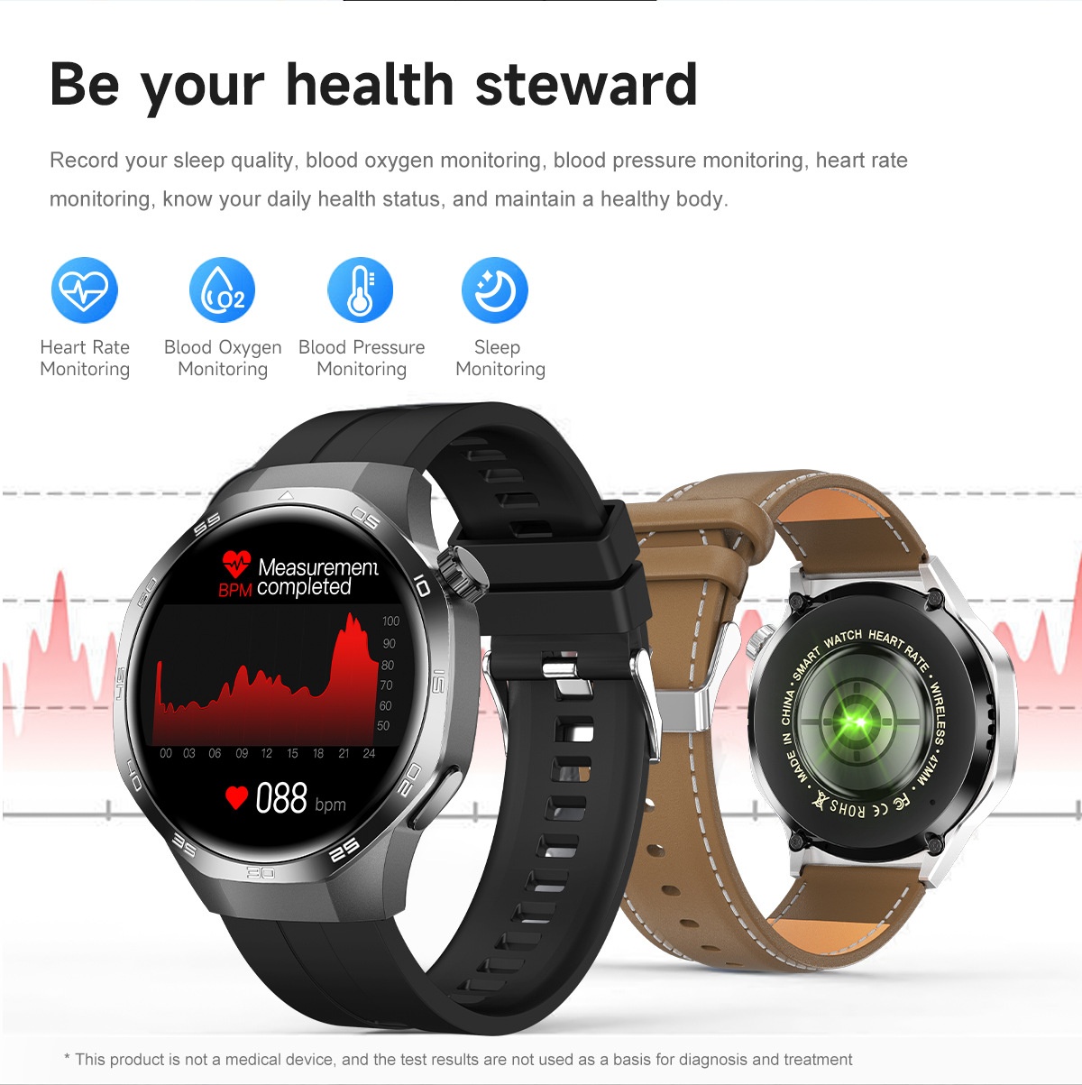 GT5 Pro Smart Watch with 1.53" Round HD Display & Bluetooth Calling