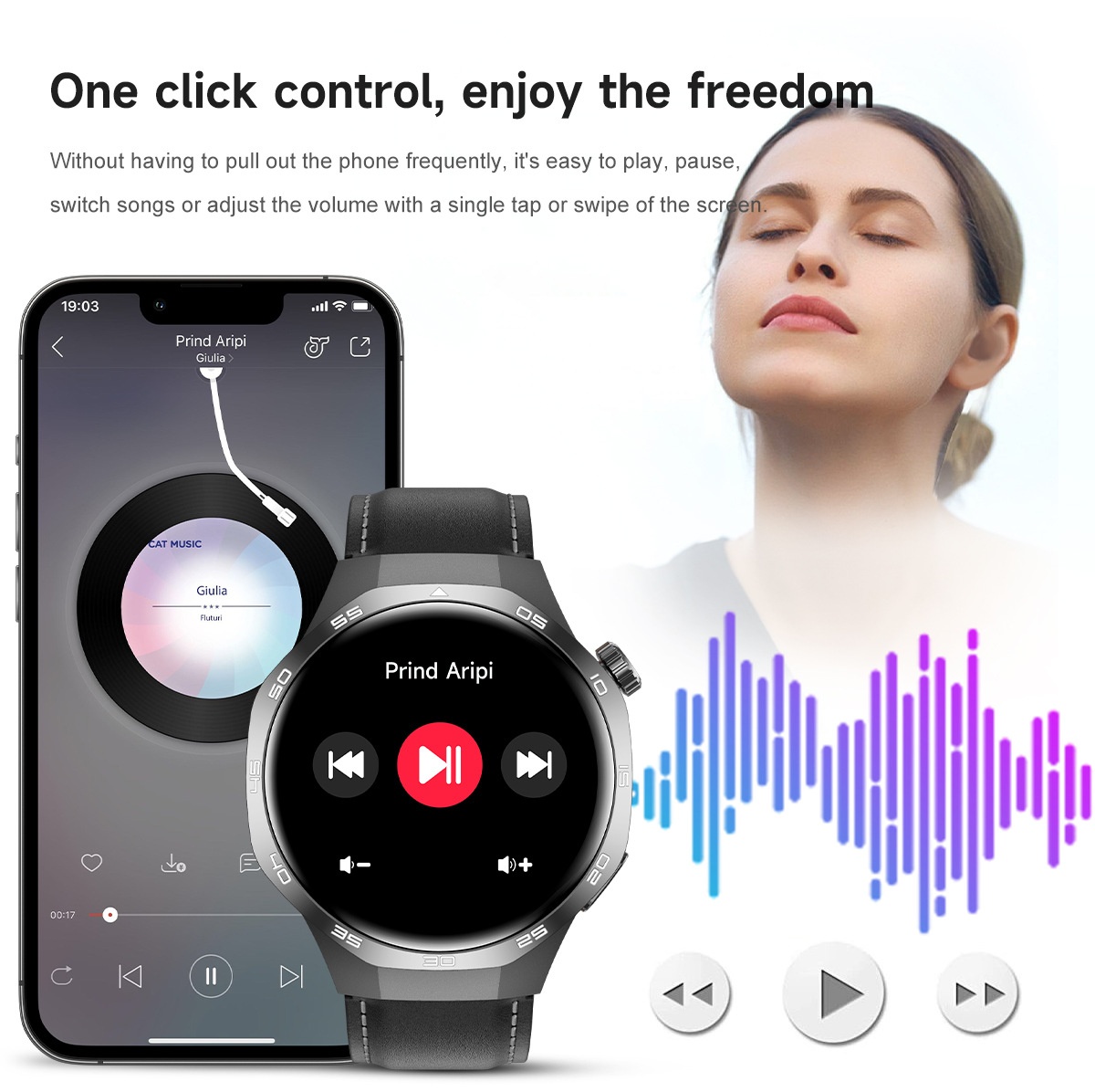 GT5 Pro Smart Watch with 1.53" Round HD Display & Bluetooth Calling