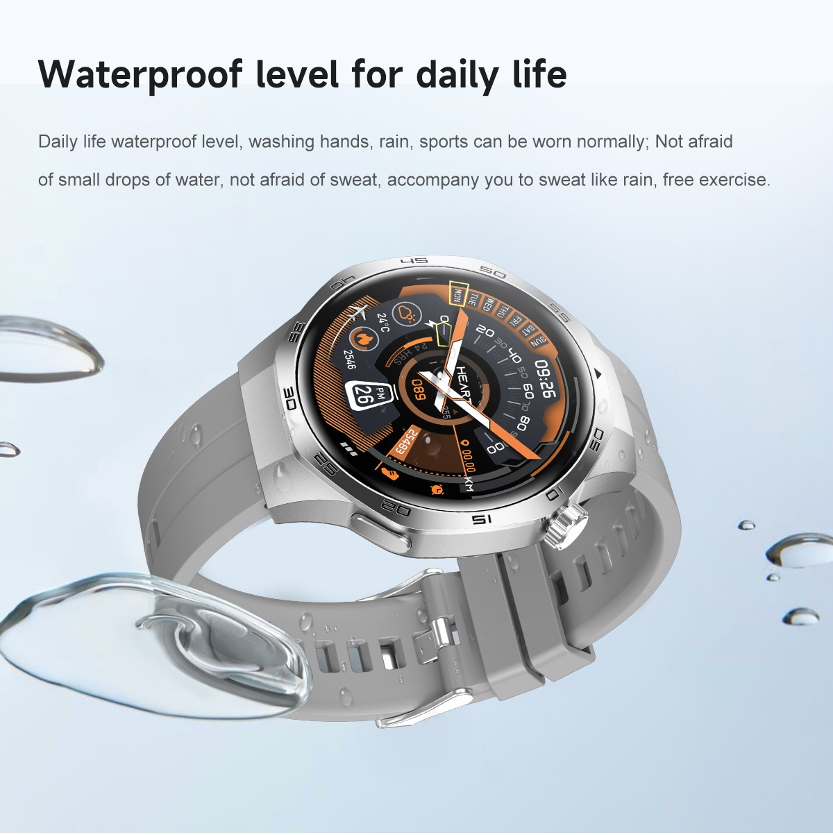 GT5 Pro Smart Watch with 1.53" Round HD Display & Bluetooth Calling