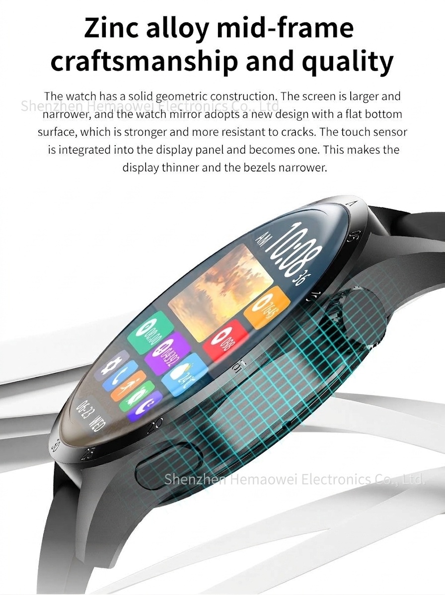 GT4 PRO+ Smartwatch mit AMOLED-Display, GPS, NFC und Bluetooth-Anruffunktion