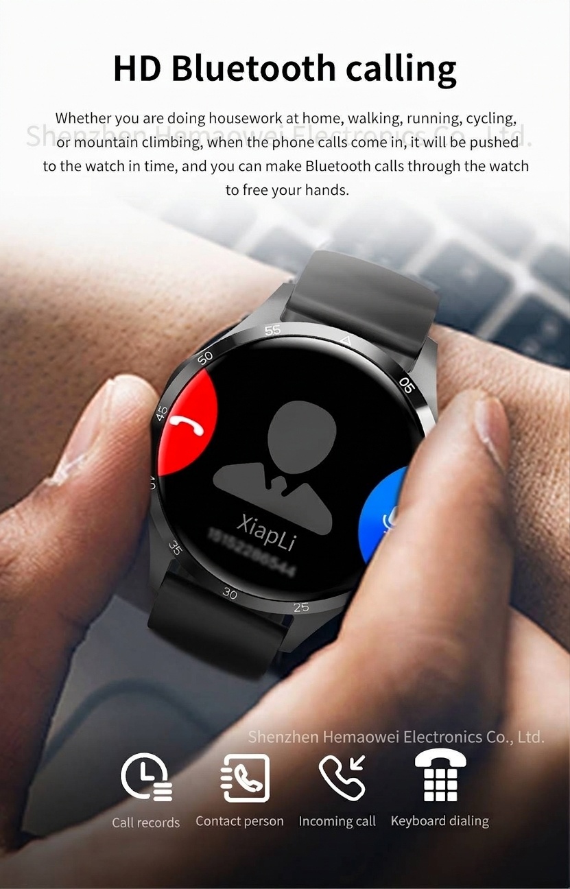 GT4 PRO+ Smartwatch mit AMOLED-Display, GPS, NFC und Bluetooth-Anruffunktion