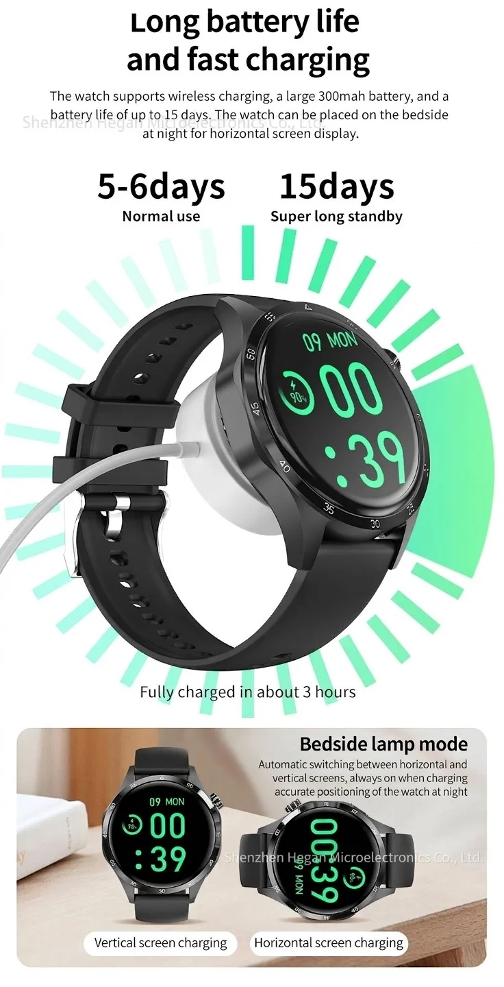 GT4 PRO+ Smartwatch mit AMOLED-Display, GPS, NFC und Bluetooth-Anruffunktion