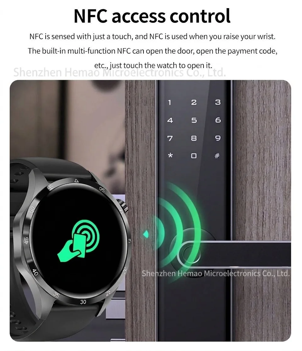 GT4 PRO+ Smartwatch mit AMOLED-Display, GPS, NFC und Bluetooth-Anruffunktion