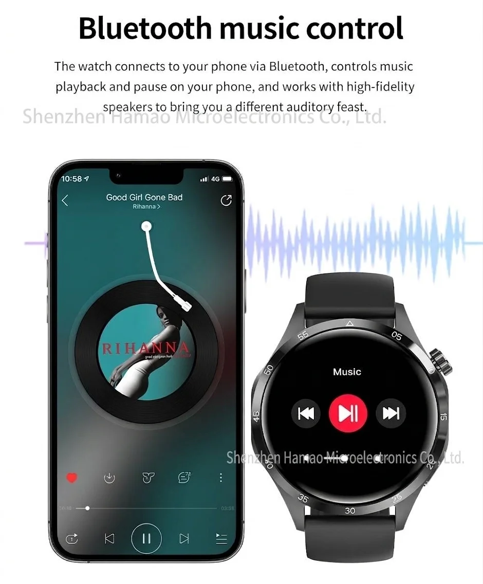 GT4 PRO+ Smartwatch mit AMOLED-Display, GPS, NFC und Bluetooth-Anruffunktion
