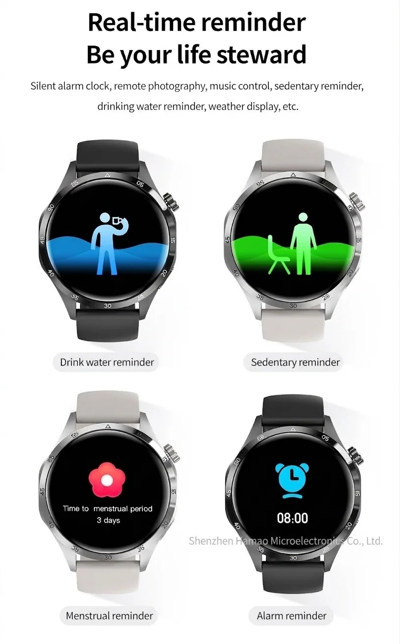 GT4 PRO+ Smartwatch mit AMOLED-Display, GPS, NFC und Bluetooth-Anruffunktion