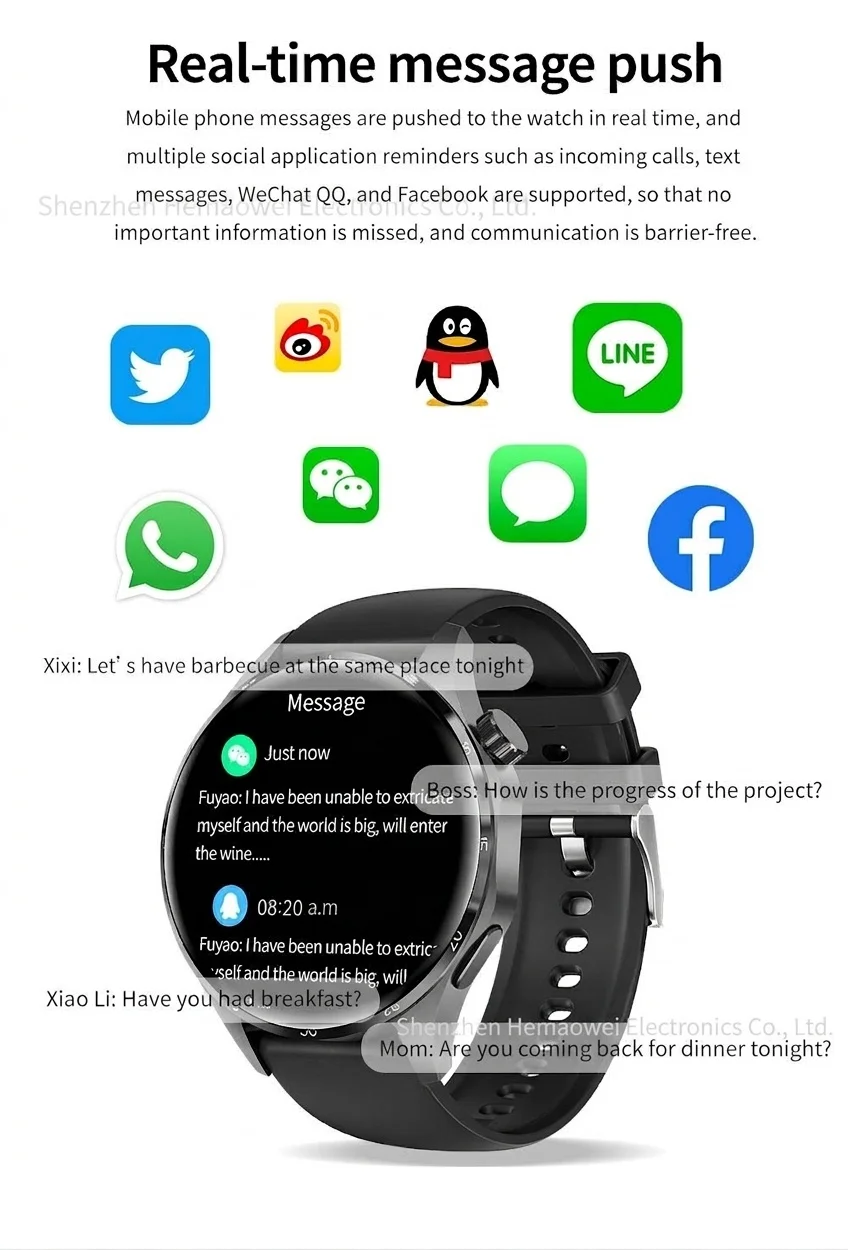 GT4 PRO+ Smartwatch mit AMOLED-Display, GPS, NFC und Bluetooth-Anruffunktion