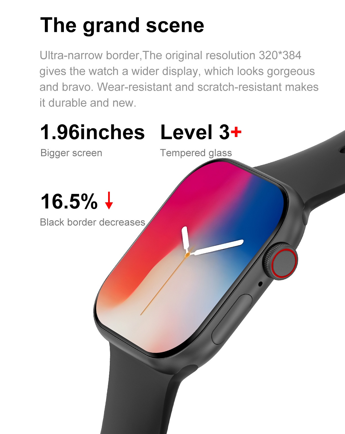 DT Watch 10 Smart Watch with 1.96" AMOLED Display, 16GB & Bluetooth Call
