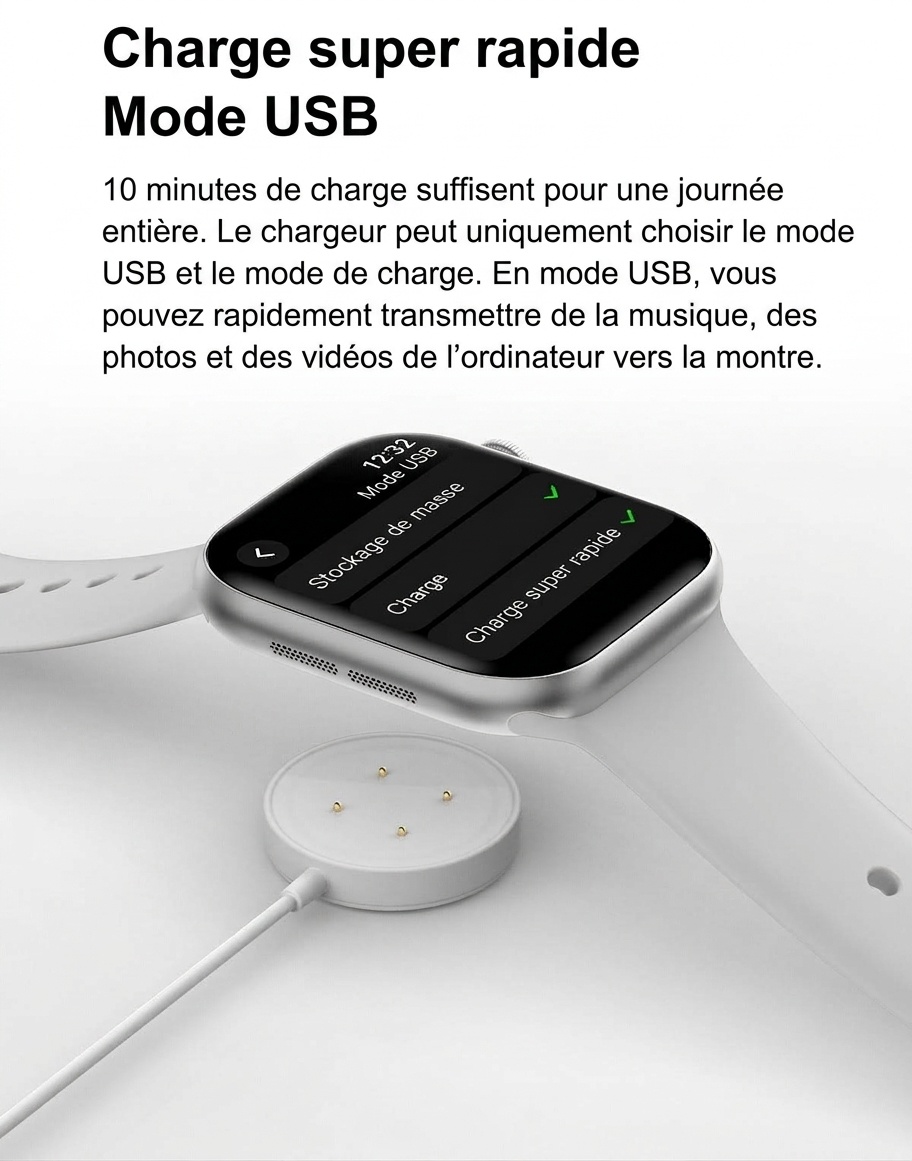 Montre connectée DT Watch 10 avec écran AMOLED de 1,96 pouce, 16 Go et appels Bluetooth