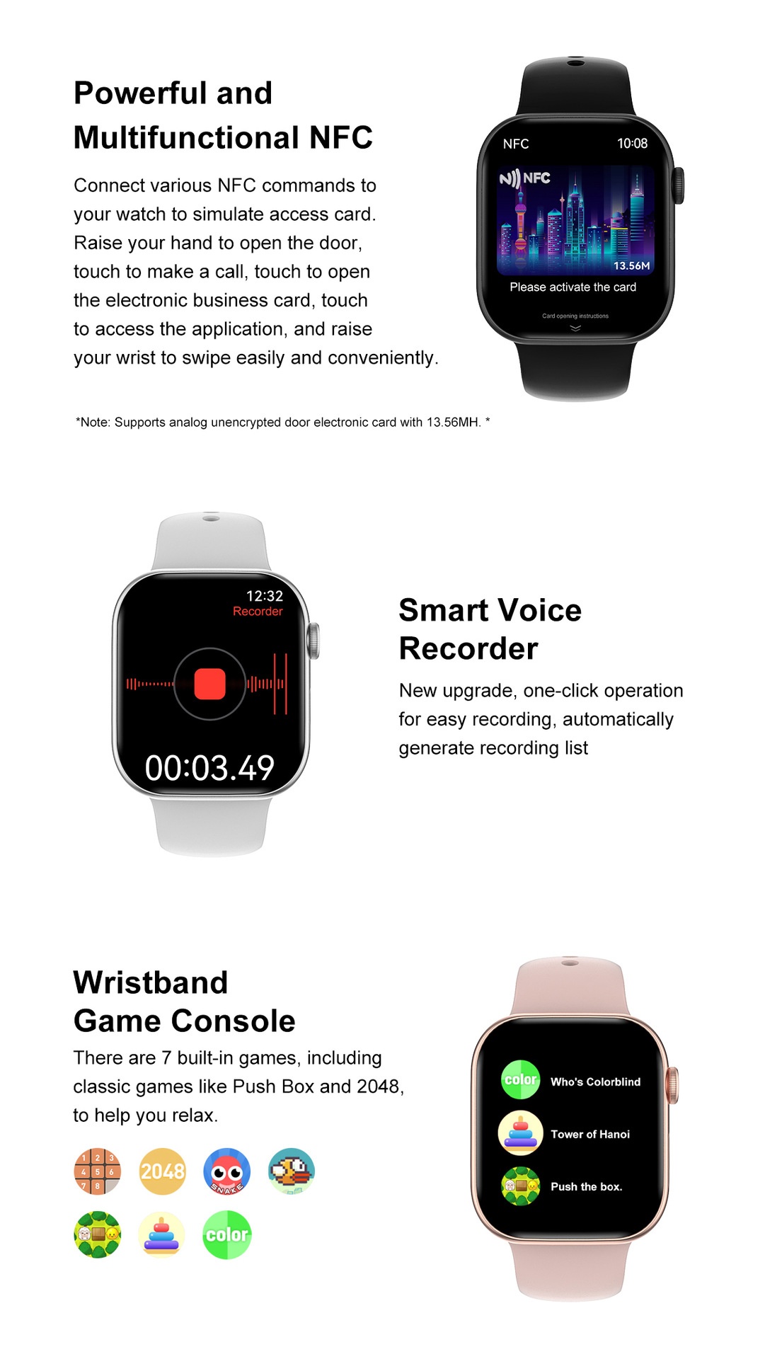 DT Watch 10 Smart Watch with 1.96" AMOLED Display, 16GB & Bluetooth Call