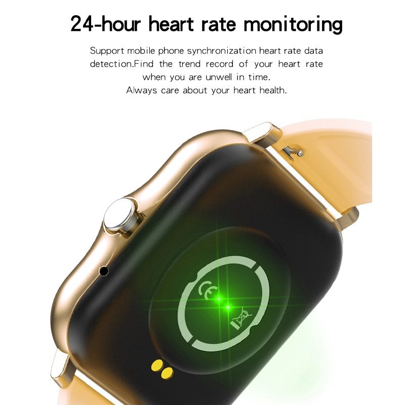 Smart Watch with Square HD Display, Bluetooth Calling & Fitness Tracker