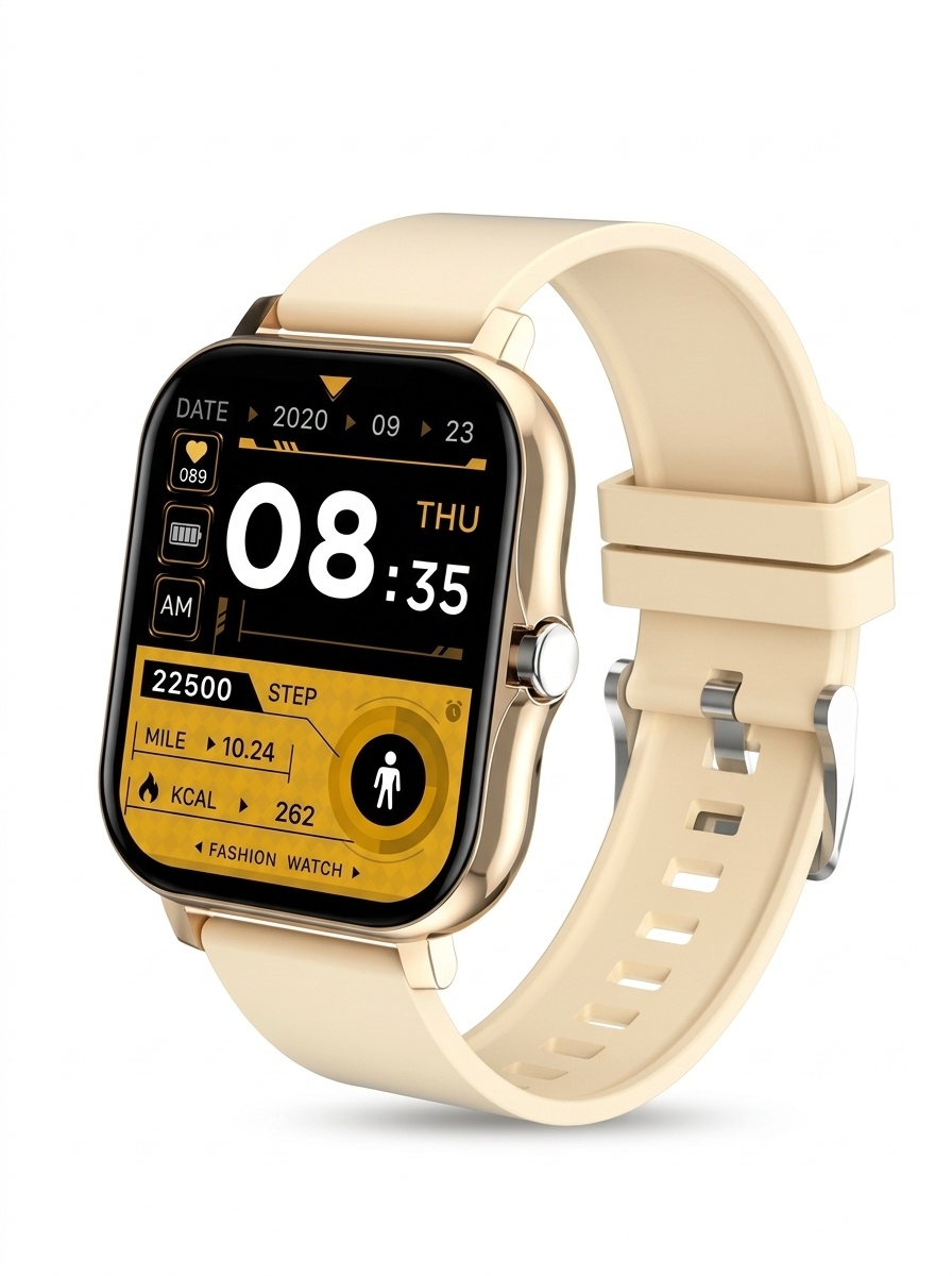 Smart Watch with Square HD Display, Bluetooth Calling & Fitness Tracker
