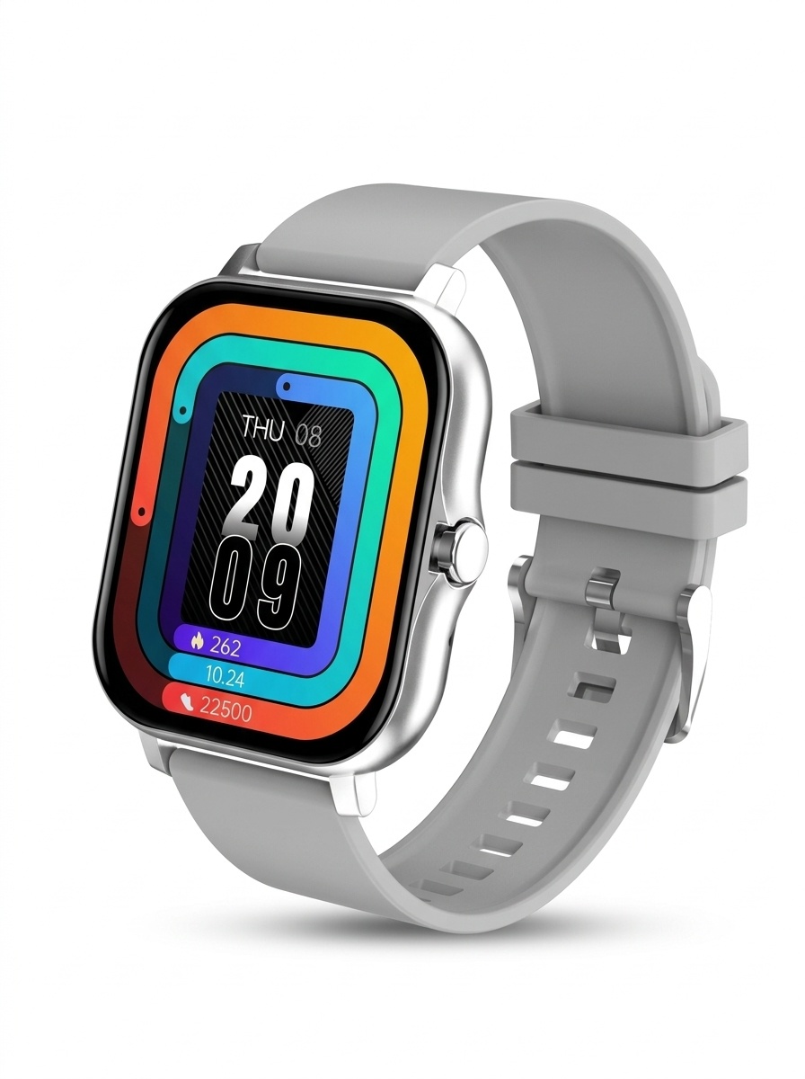 Smart Watch with Square HD Display, Bluetooth Calling & Fitness Tracker