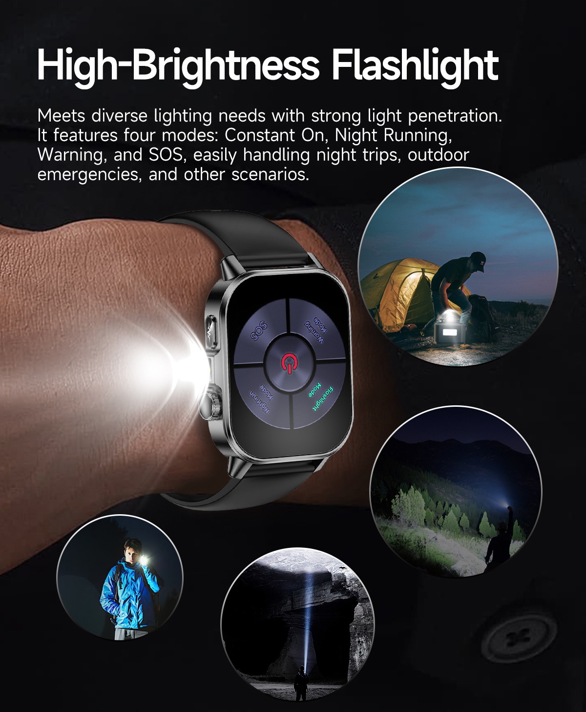 ET571 Health Smart Watch with Square Display, ECG & Bluetooth Calling