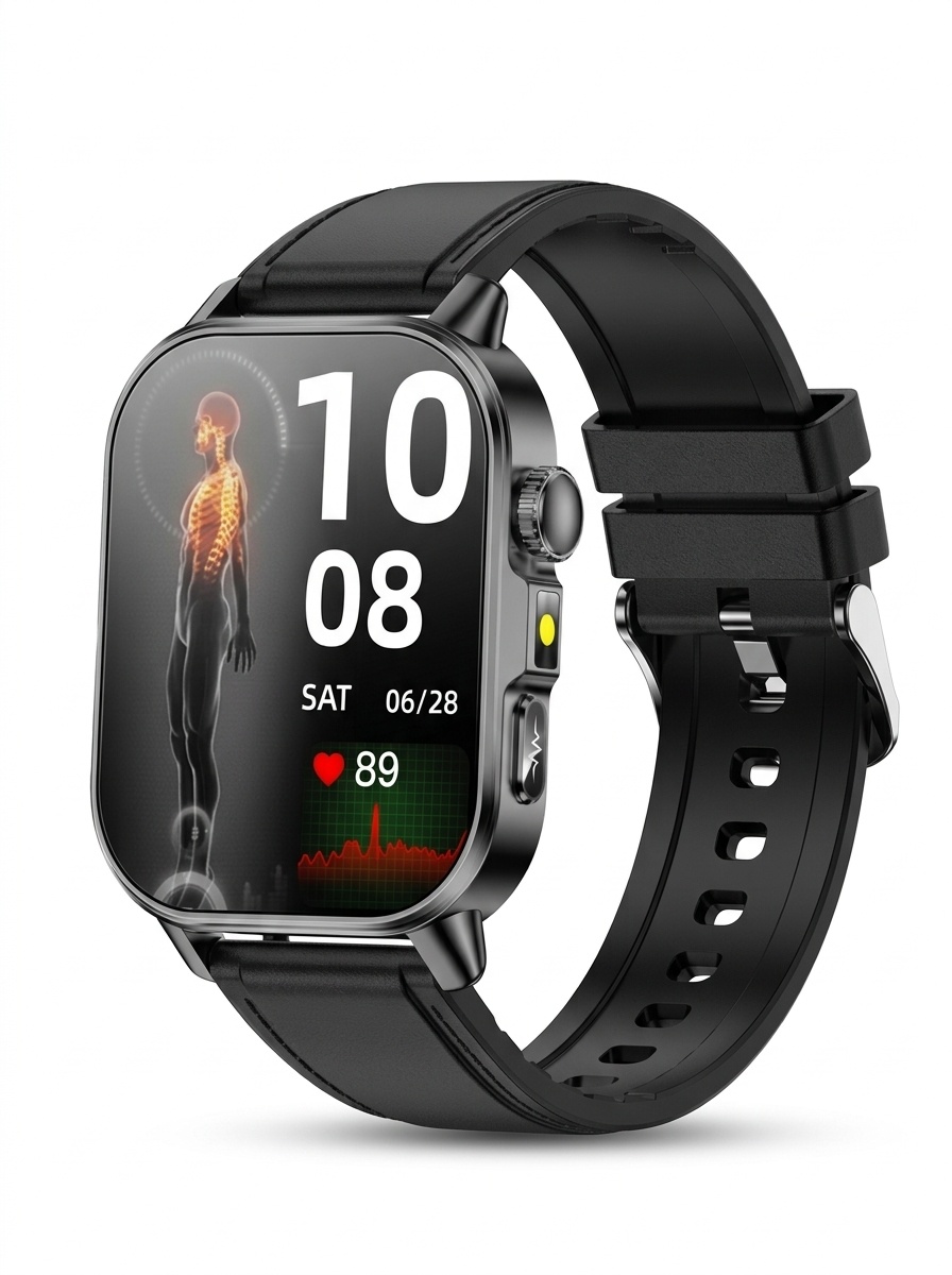 ET571 Health Smart Watch with Square Display, ECG & Bluetooth Calling