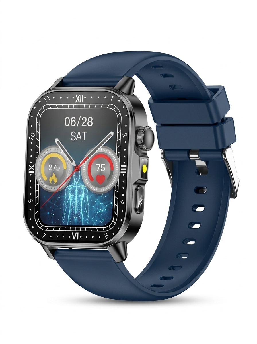 ET571 Health Smart Watch with Square Display, ECG & Bluetooth Calling