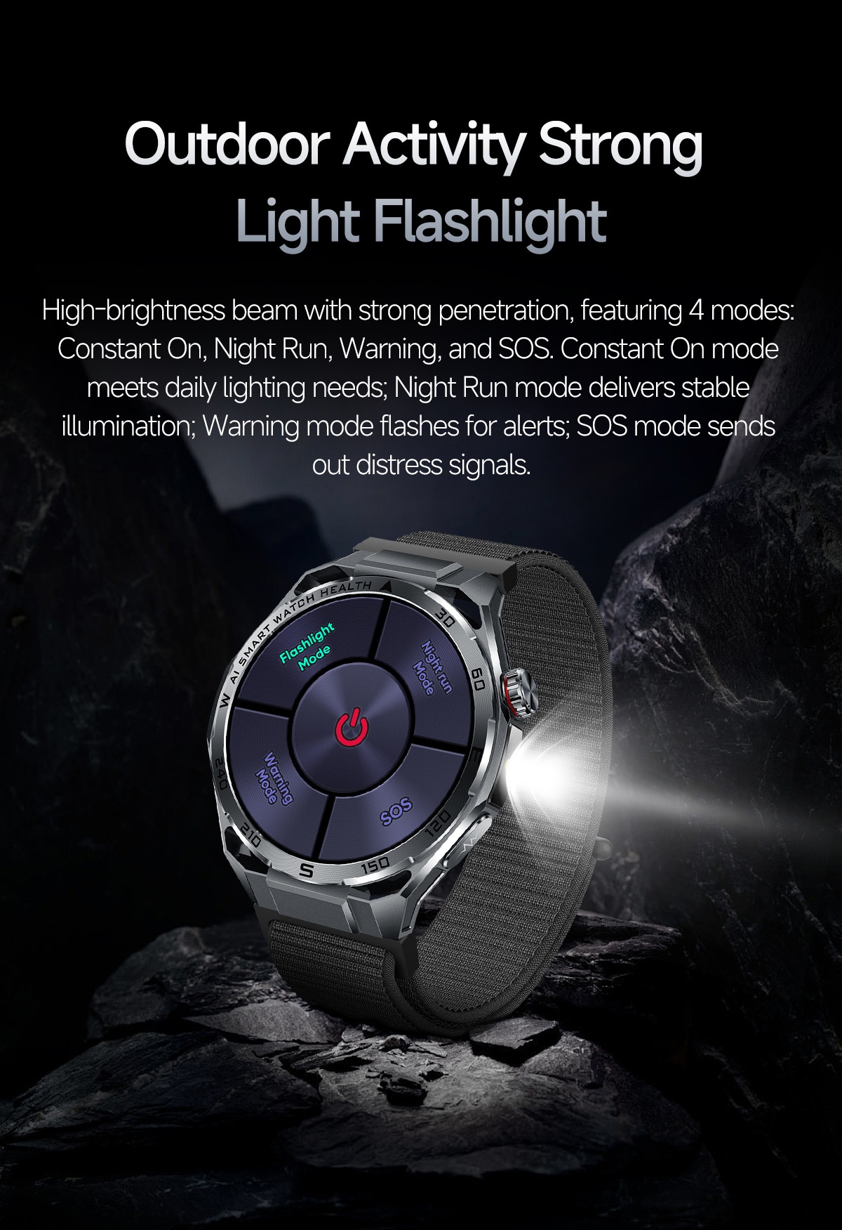 AI ECG Sports Smart Watch with Round Metal Case & Bluetooth Calling