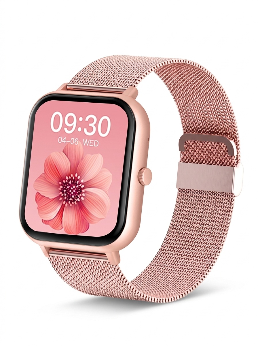 Smart Watch for Men and Women with Square Screen & Bluetooth Calling