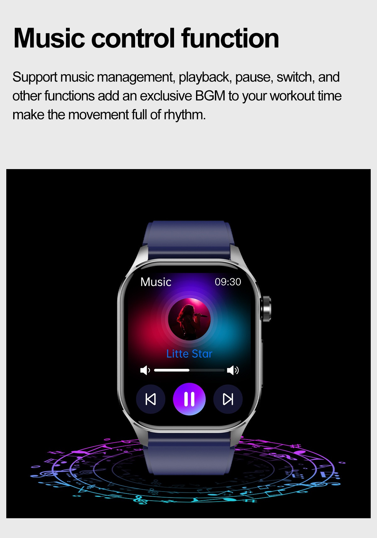 Advanced ECG Smart Watch with Square AMOLED Display & Bluetooth Calling