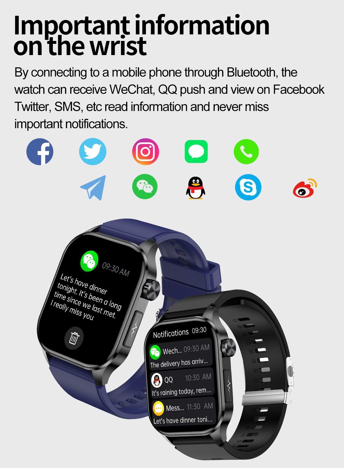 Advanced ECG Smart Watch with Square AMOLED Display & Bluetooth Calling
