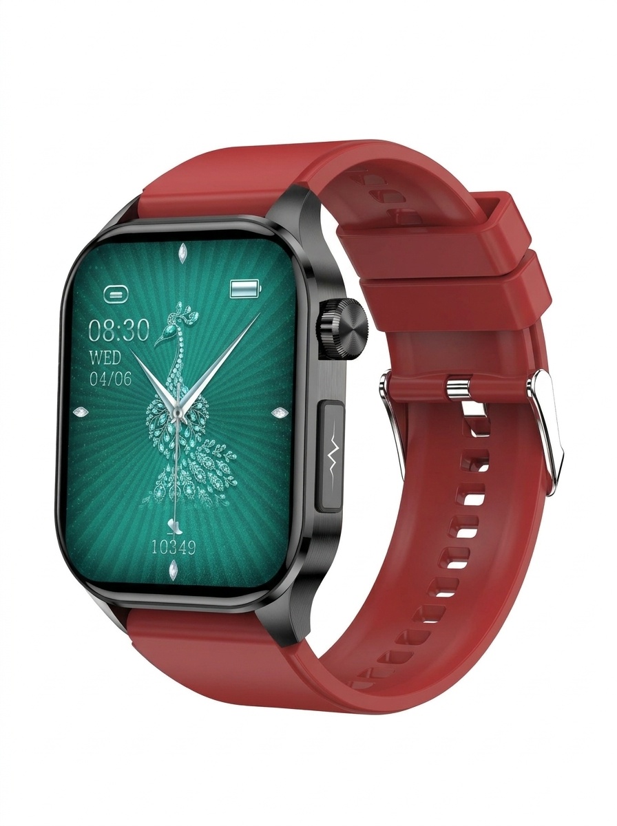 Advanced ECG Smart Watch with Square AMOLED Display & Bluetooth Calling