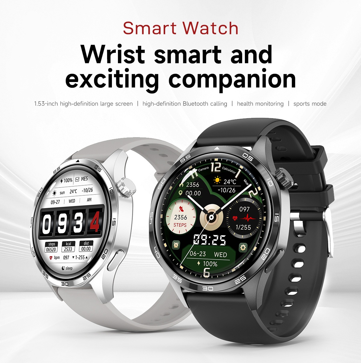 GT5 PRO Smart Watch with Round Display, Bluetooth Calling & Fitness Tracker