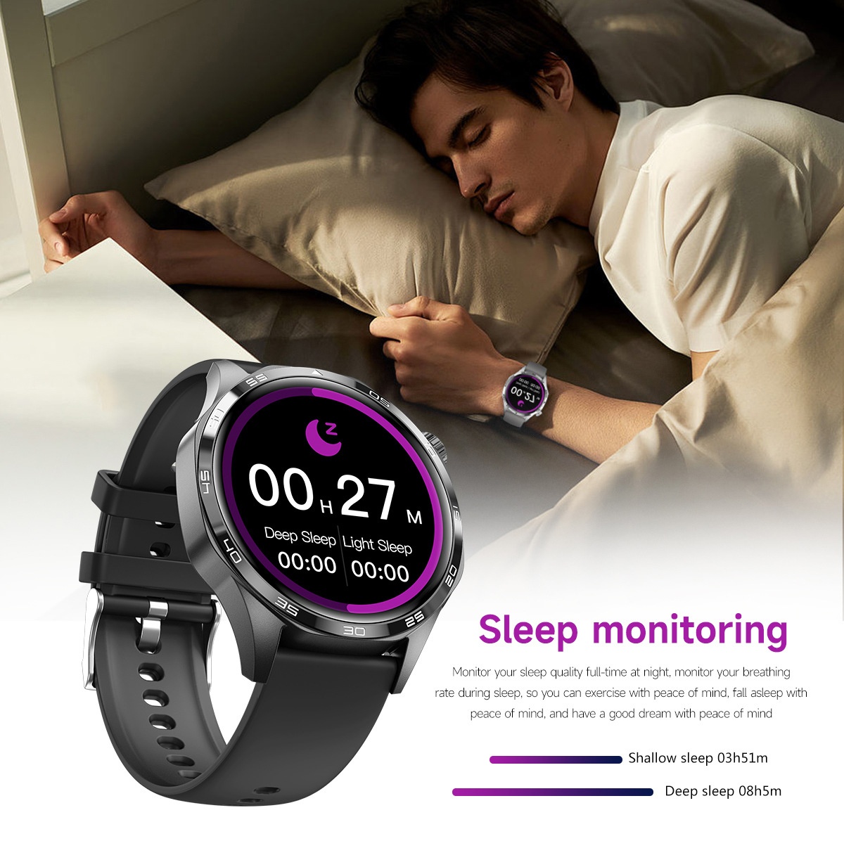 GT5 PRO Smart Watch with Round Display, Bluetooth Calling & Fitness Tracker