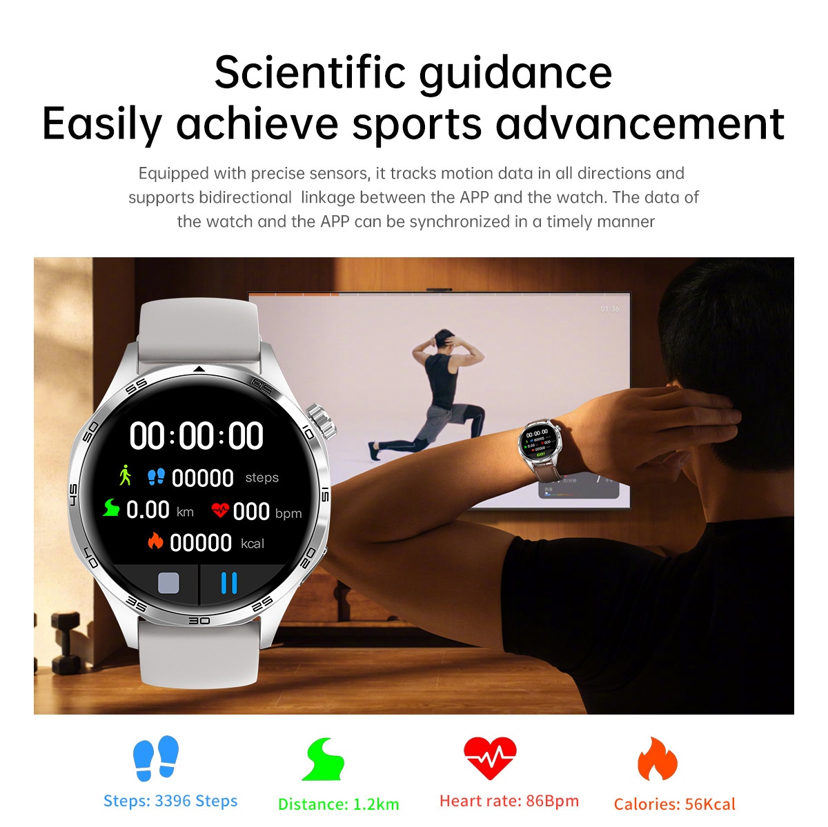 GT5 PRO Smart Watch with Round Display, Bluetooth Calling & Fitness Tracker