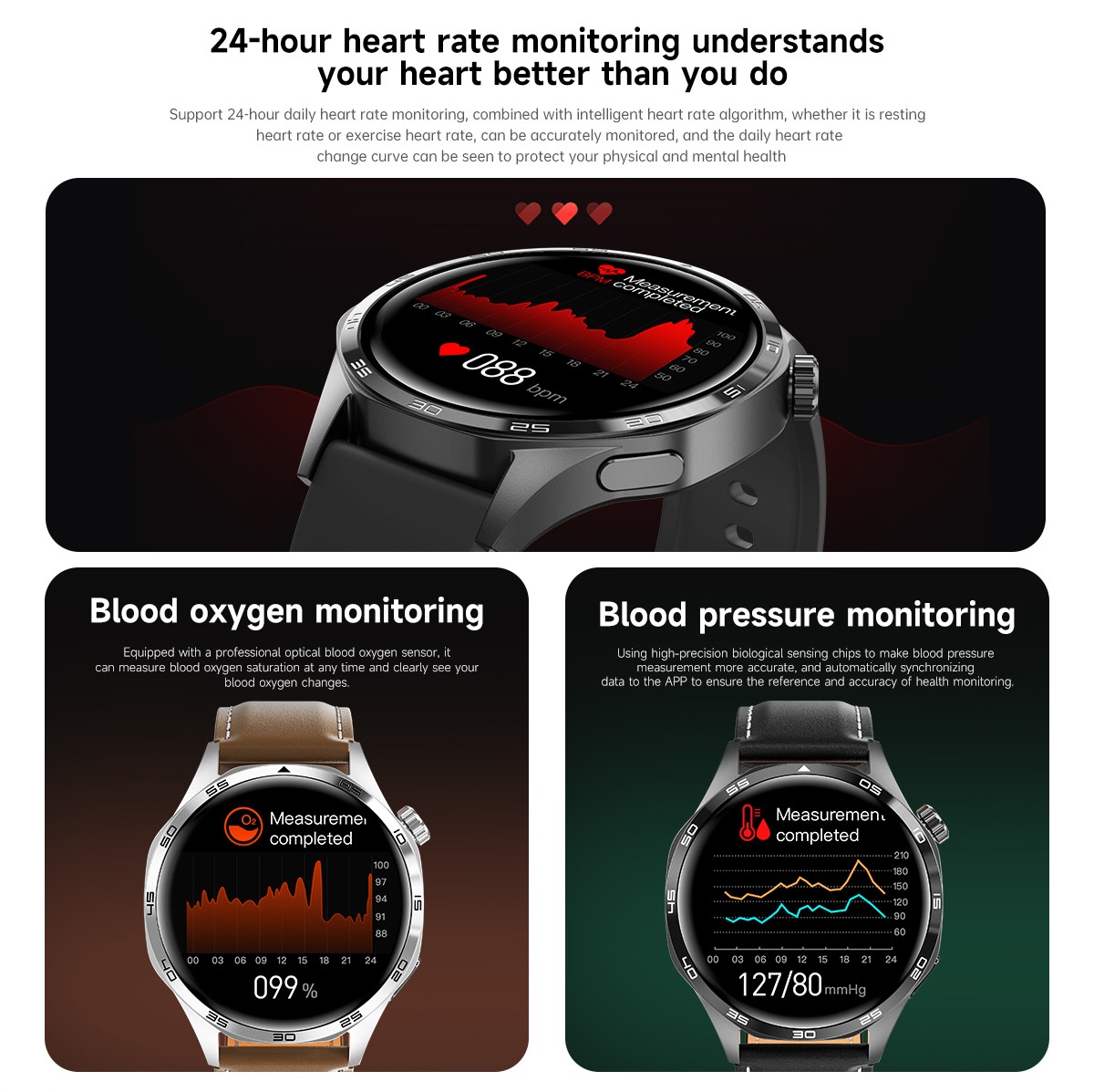 GT5 PRO Smart Watch with Round Display, Bluetooth Calling & Fitness Tracker