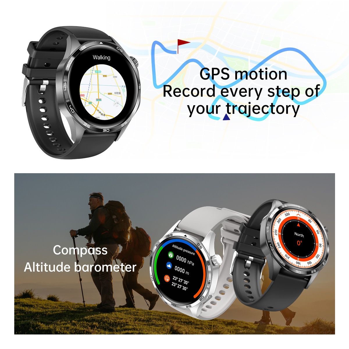 GT5 PRO Smart Watch with Round Display, Bluetooth Calling & Fitness Tracker