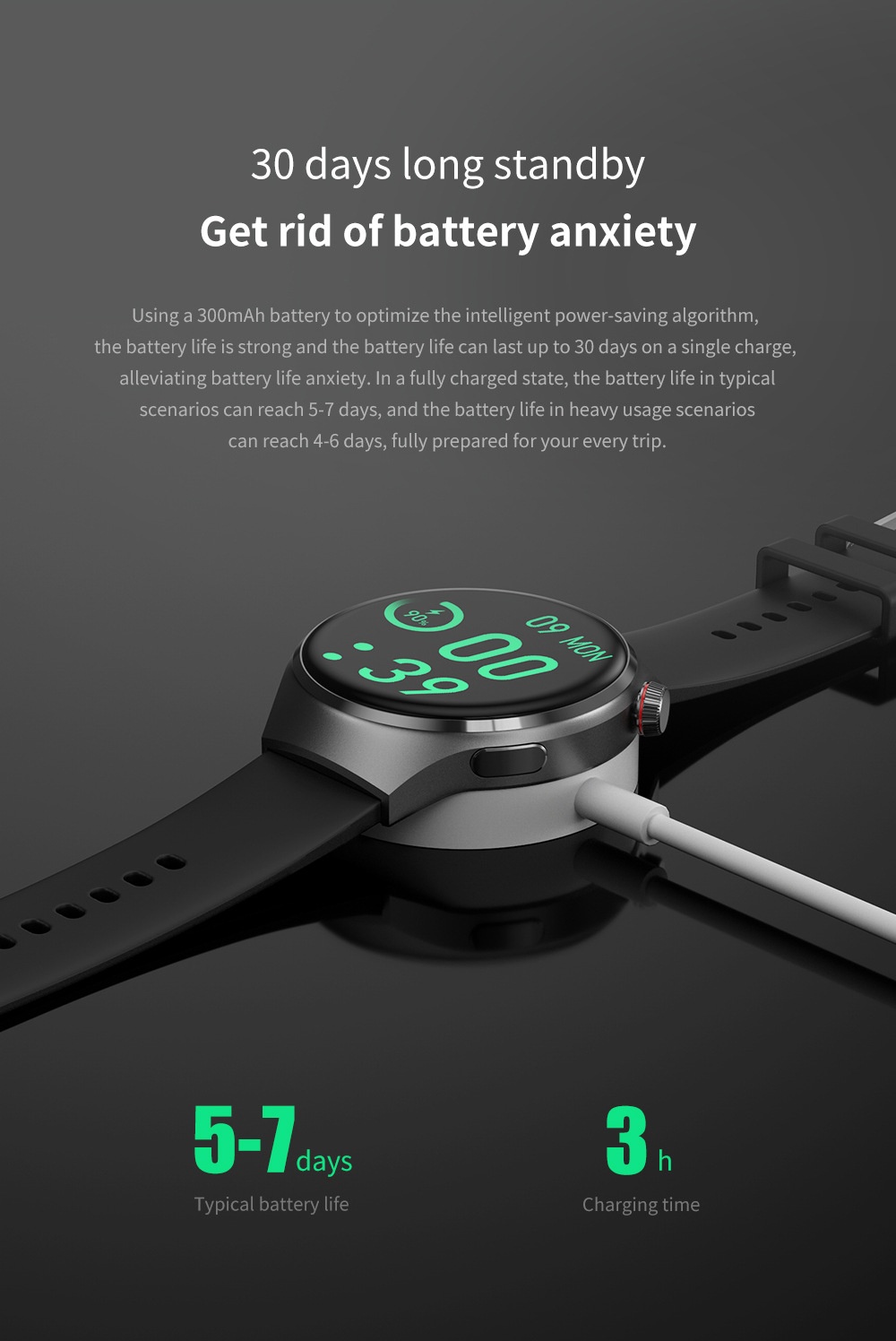 GT4 PRO Smart Watch with 1.6" HD Screen, NFC, GPS & Bluetooth Calling