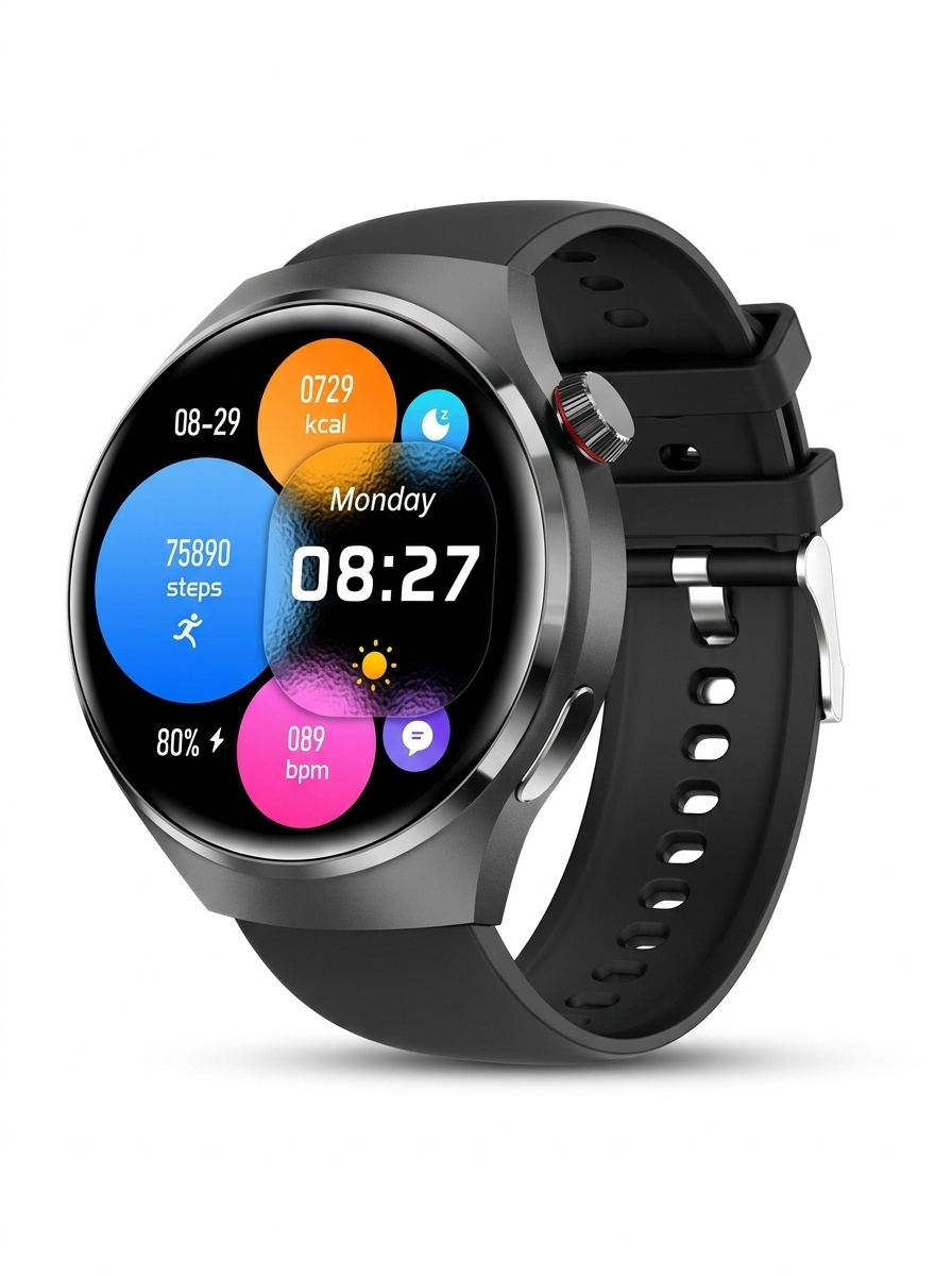 GT4 PRO Smart Watch with 1.6" HD Screen, NFC, GPS & Bluetooth Calling